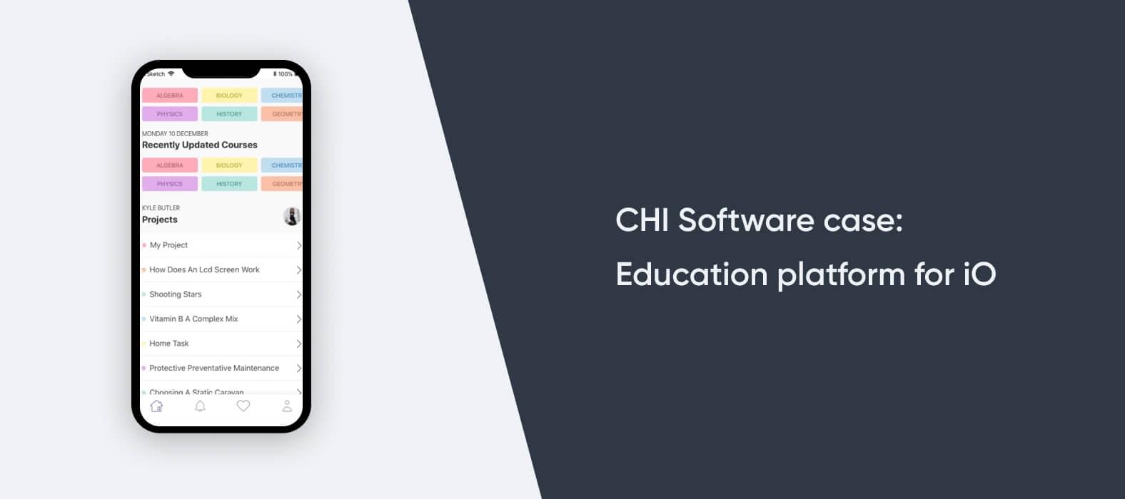 CHI Software case: Education platform for iOS