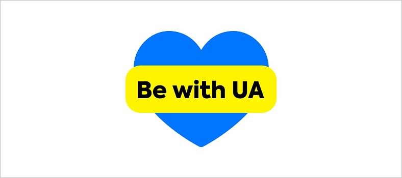 BE WITH UA logo