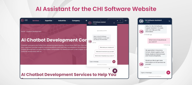 AI assistant for the CHI Software Website