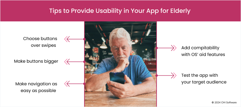 Providing usability in your app for elderly