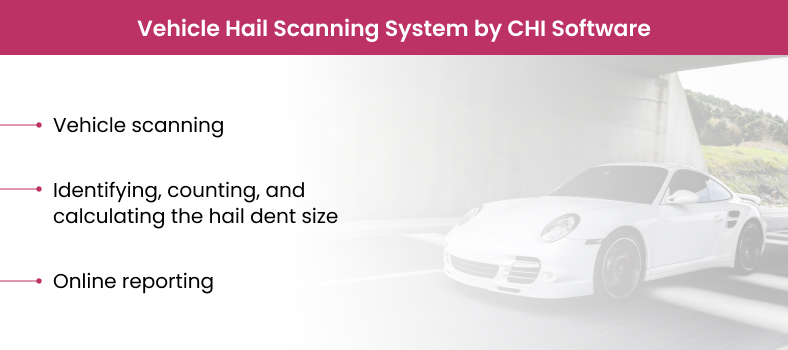 Vehicle hail scanning system by CHI Software