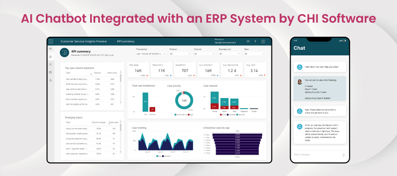 AI chatbot integration with an ERP system | CHI Software