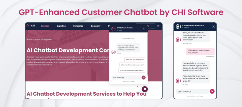 GPT-powered customer chatbot by CHI Software