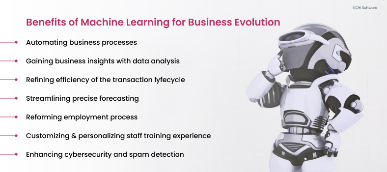 Benefits of machine learning for business evolution