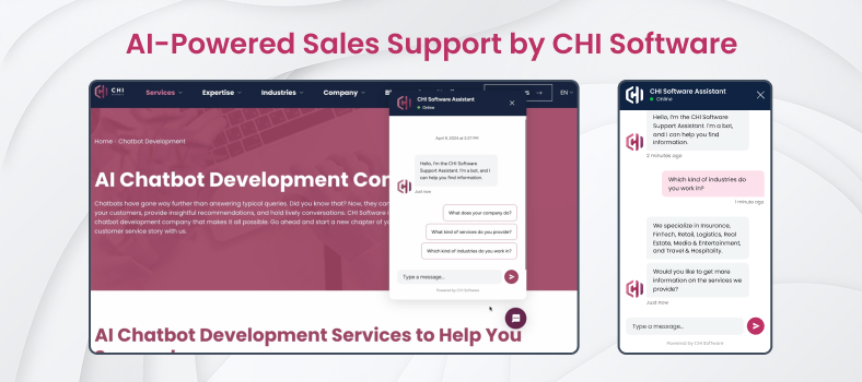 Conversational chatbot solution for sales by CHI Software