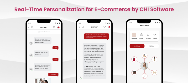 Example of conversational AI for e-commerce by CHI Software